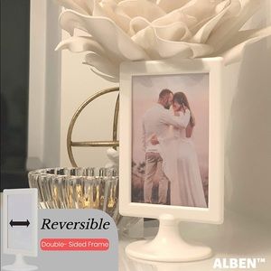 Box of 10 frames - white, plastic, dual sided. Never used.